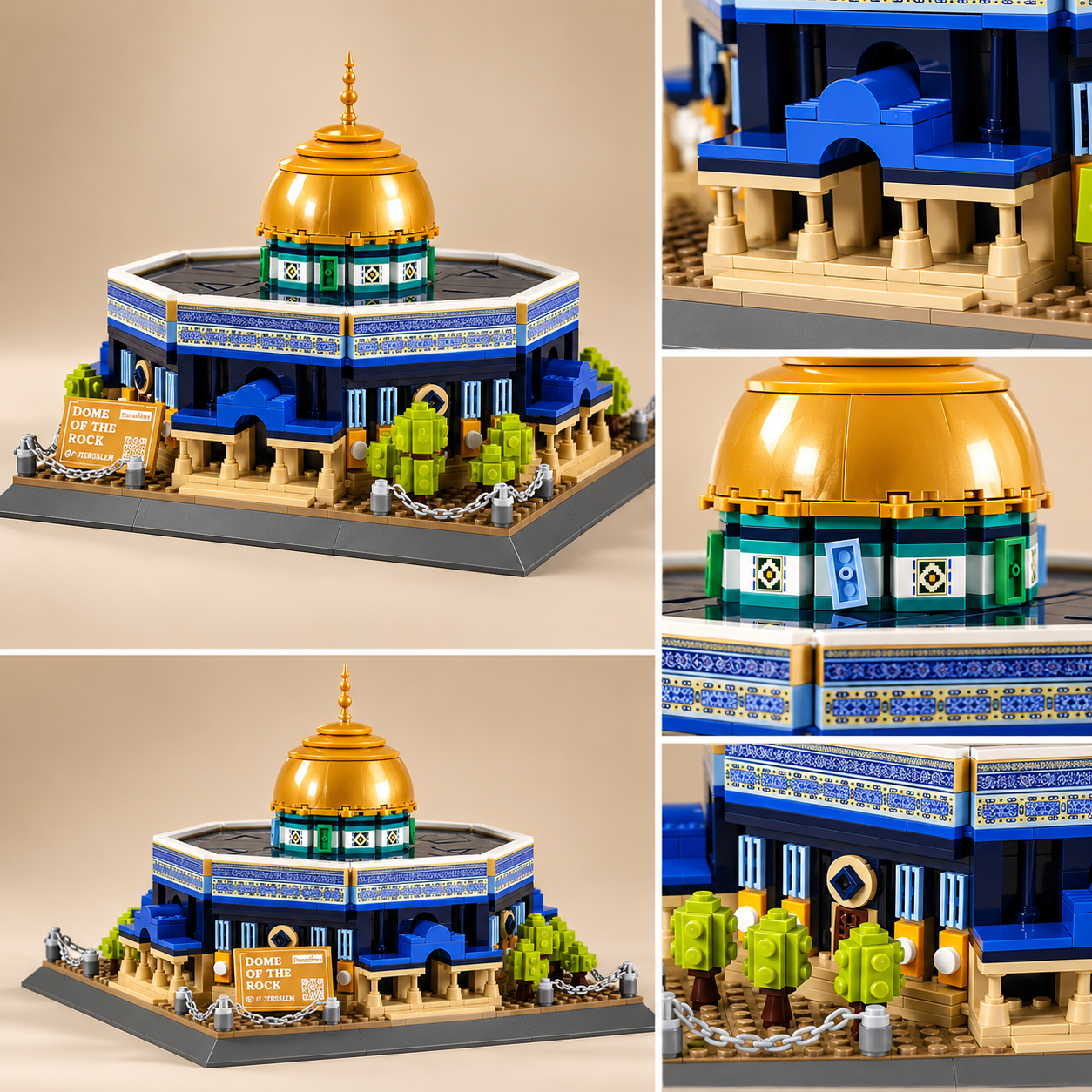 Moskee Al-Aqsa Bouwset - 983 Bouwstenen