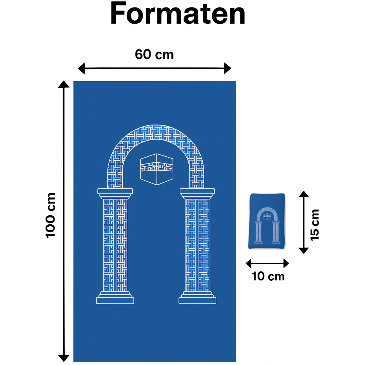 Draagbare Gebedsmat - Blauw