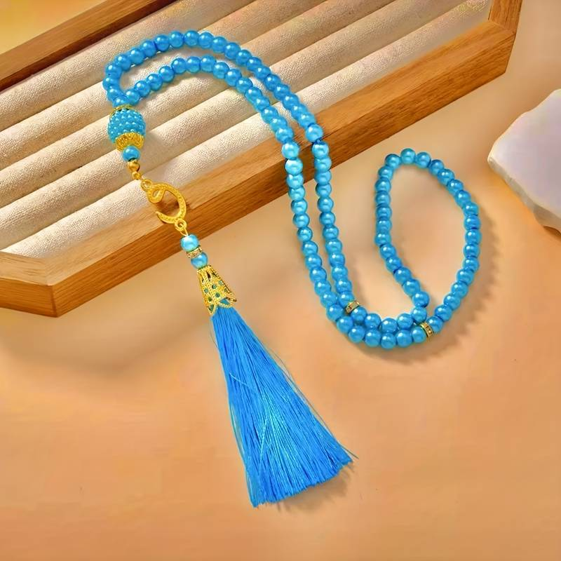 Luxe Tasbih - 99 Kralen - Blauw