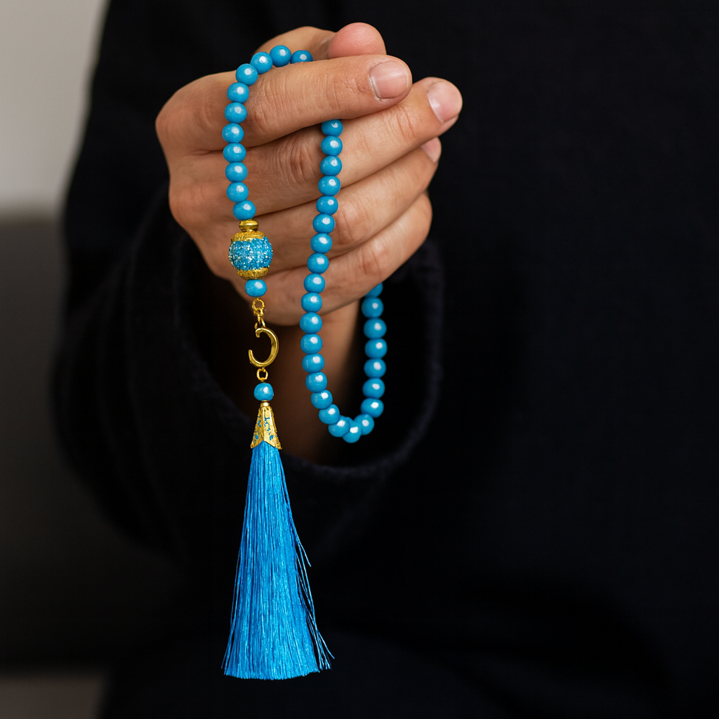 Luxe Tasbih - 99 Kralen - Blauw