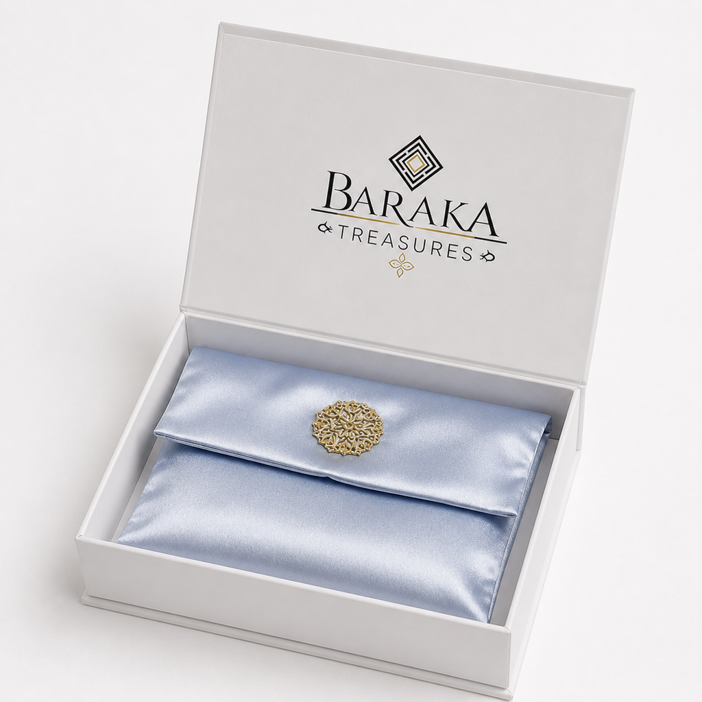Luxe Gebedskleed Set met Opbergtas - Blauw