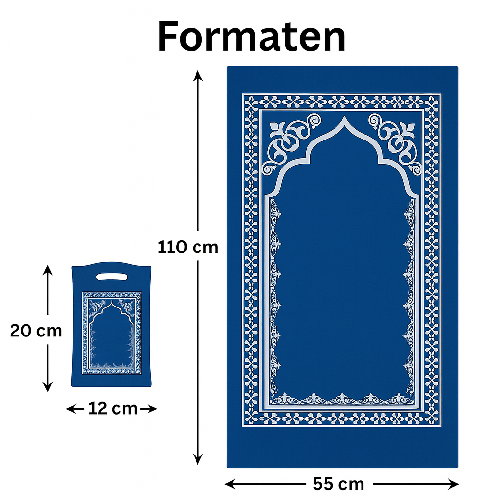 Gebedskleed Met Draagtas - Blauw