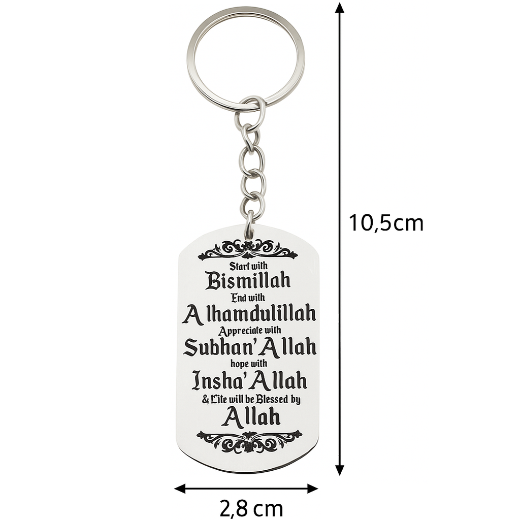 Islamitische Sleutelhanger - Hout