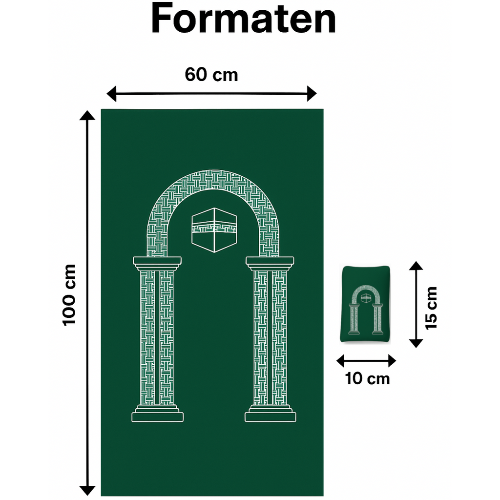 Draagbare Gebedsmat - Donkergroen