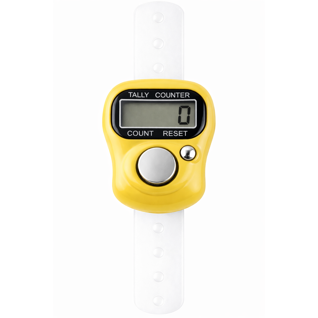 Digitale Tasbih - Handteller - Geel