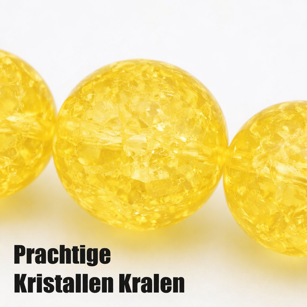 Luxe Kristal Tasbih - 33 Kralen - Geel