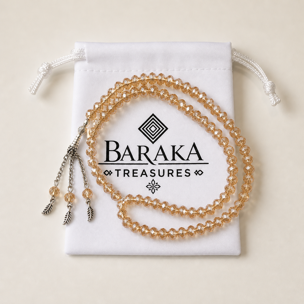 Luxe Kristal Tasbih - 99 Kralen - Goud