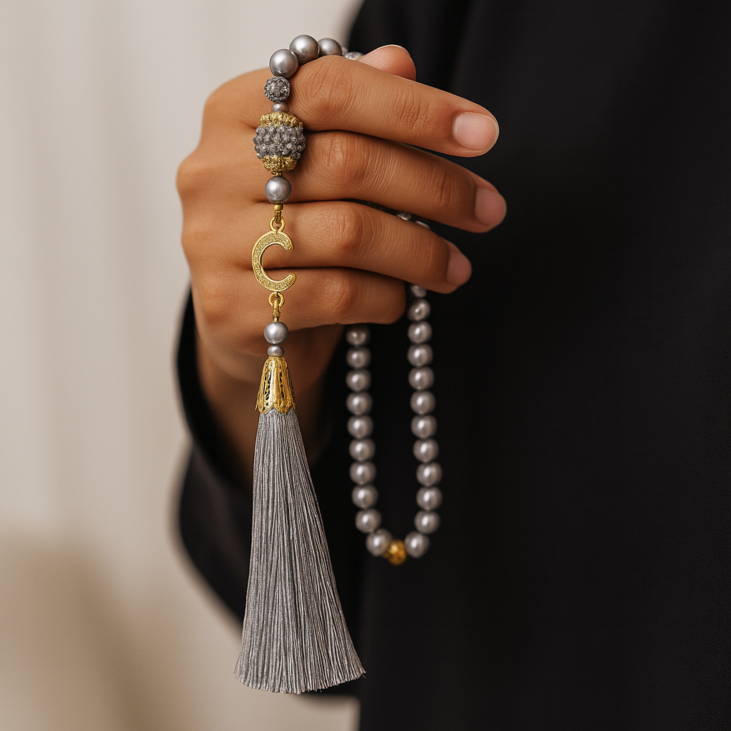 Luxe Tasbih - 99 Kralen - Grijs