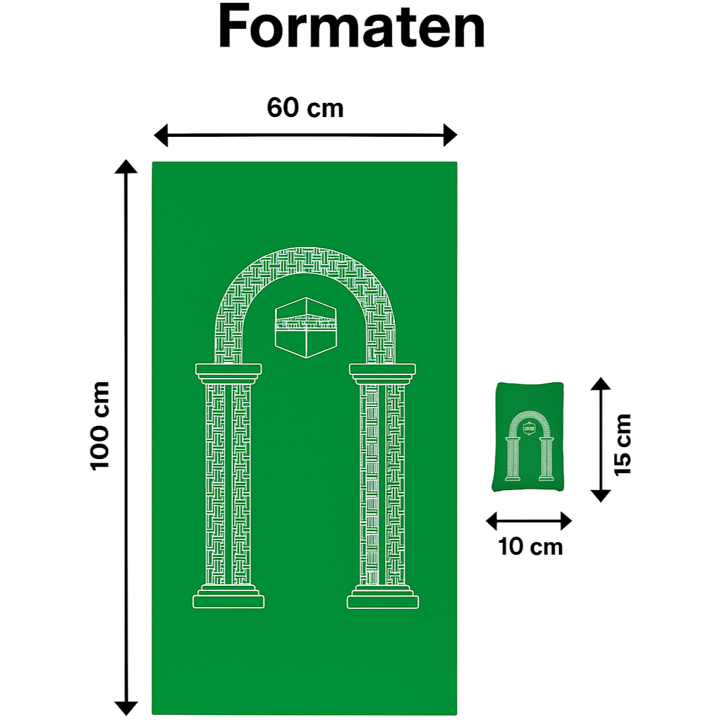 Draagbare Gebedsmat - Groen