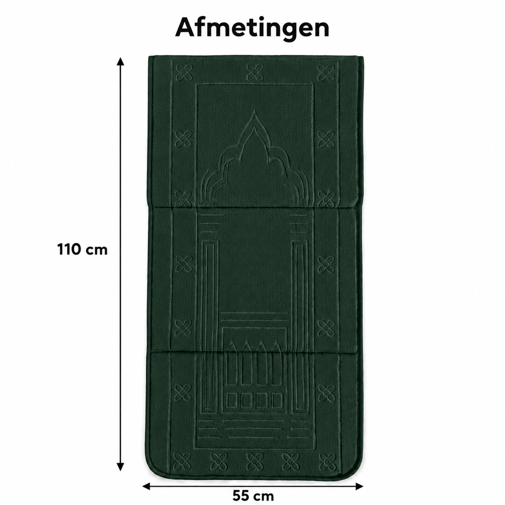Gebedskleed met Rugleuning - Groen
