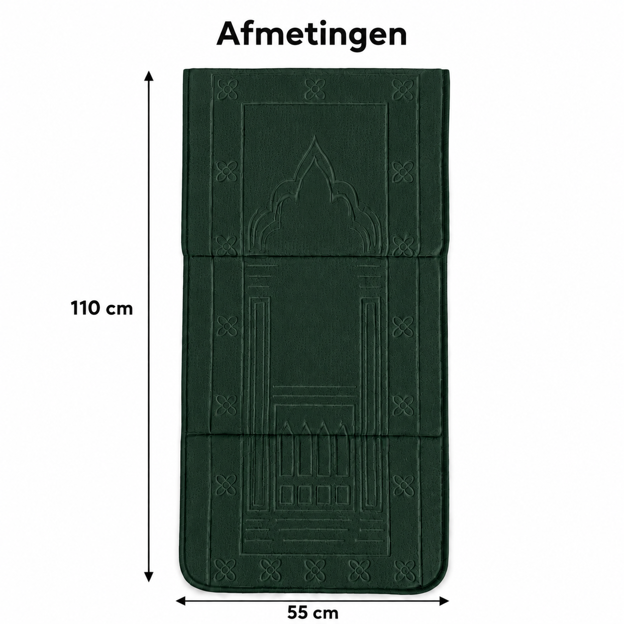 Gebedskleed met Rugleuning - Groen