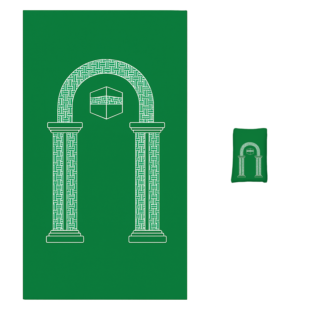 Draagbare Gebedsmat - Groen