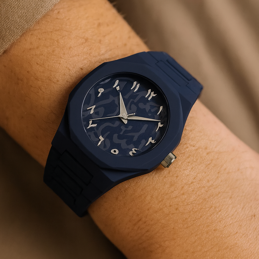 Luxe Horloge - Arabic Dial - Blauw