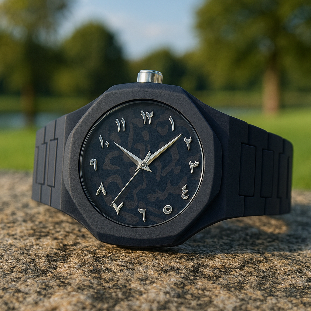 Luxe Horloge - Arabic Dial - Blauw