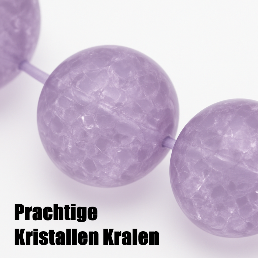 Luxe Kristal Tasbih - 33 Kralen - Paars