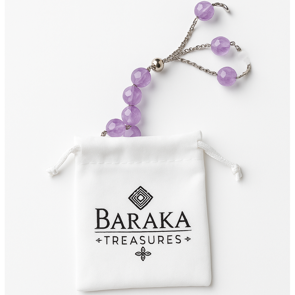 Luxe Kristal Tasbih - 33 Kralen - Paars