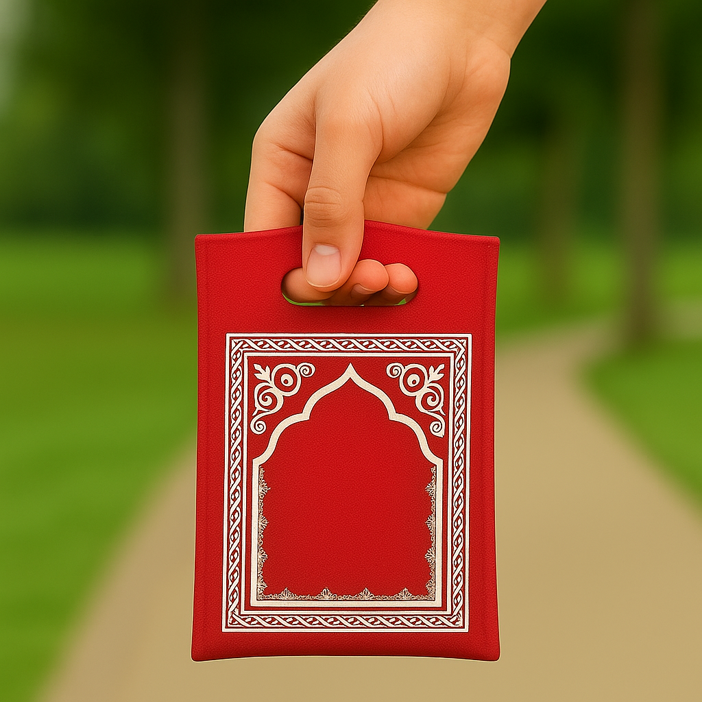 Gebedskleed Met Draagtas - Rood