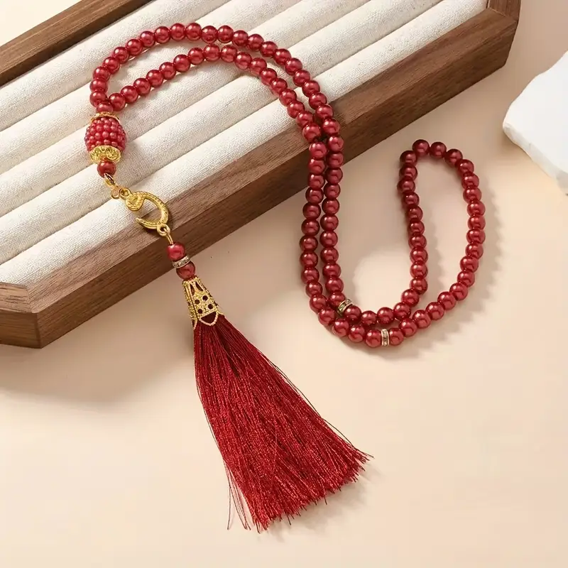Luxe Tasbih - 99 Kralen - Rood