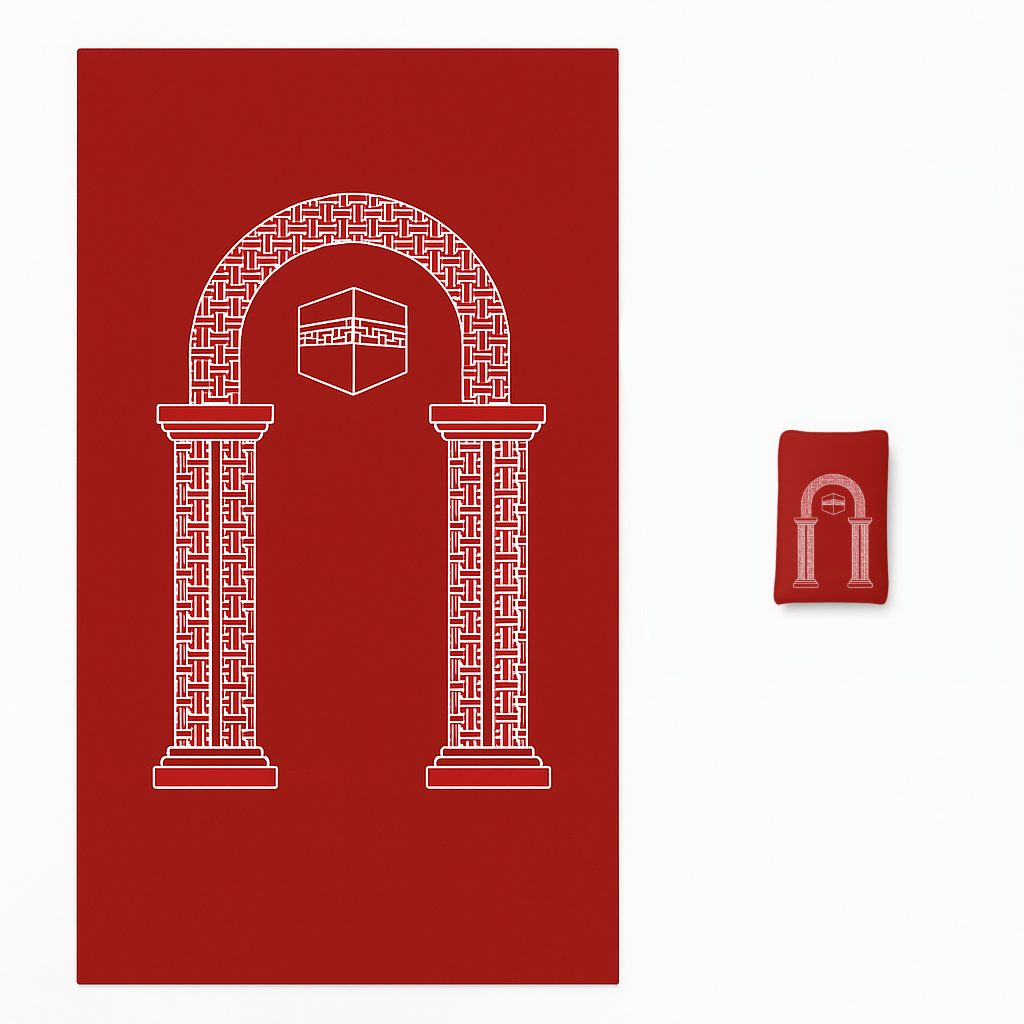 Draagbare Gebedsmat - Rood