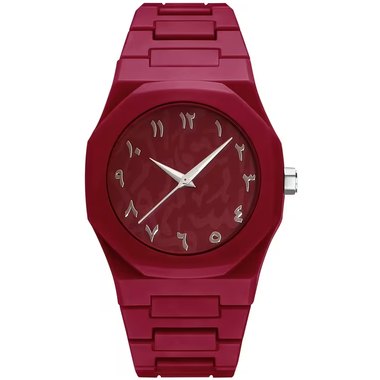 Luxe Horloge - Arabic Dial - Rood