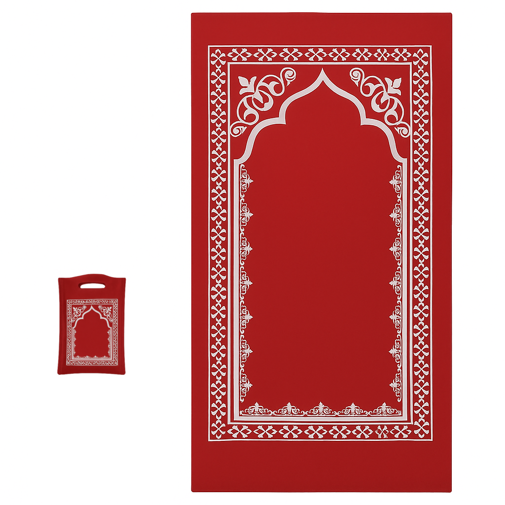 Gebedskleed Met Draagtas - Rood