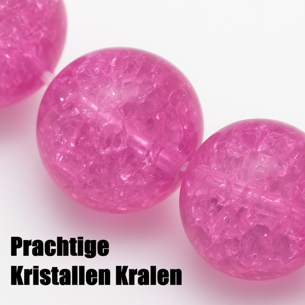 Luxe Kristal Tasbih - 33 Kralen - Roze