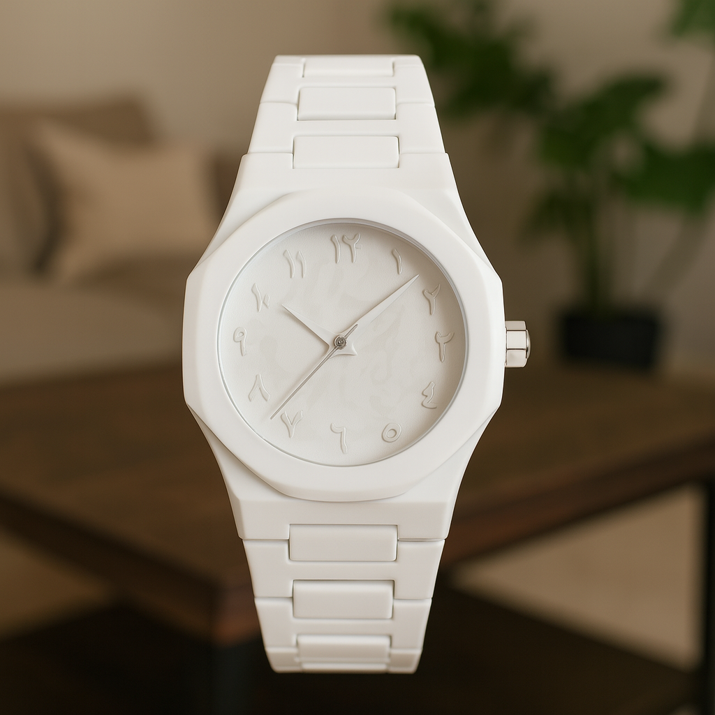 Luxe Horloge - Arabic Dial - Wit