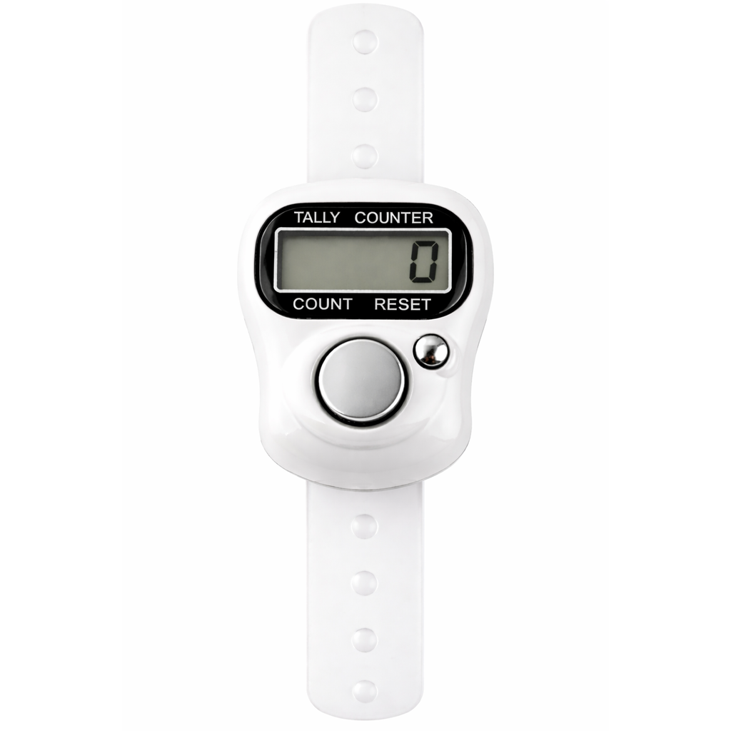 Digitale Tasbih - Handteller - Wit