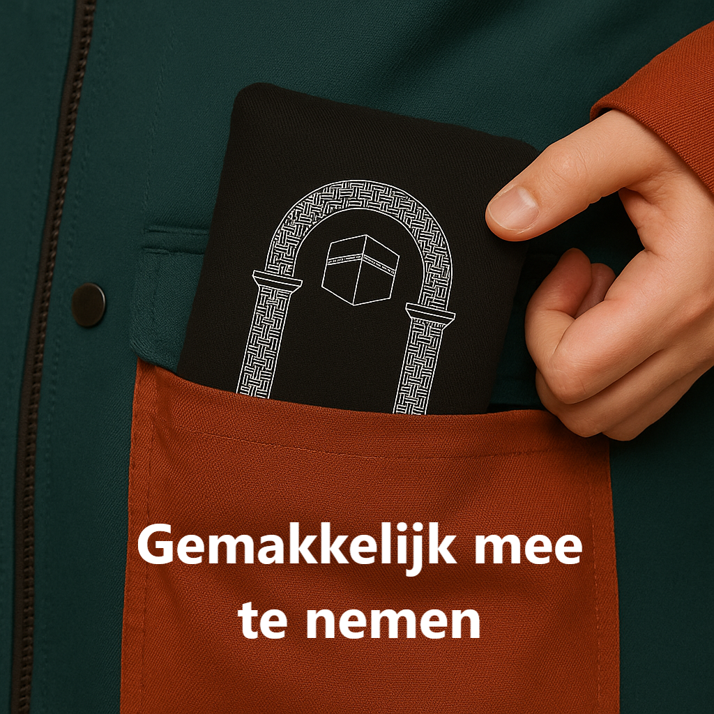 Draagbare Gebedsmat - Zwart