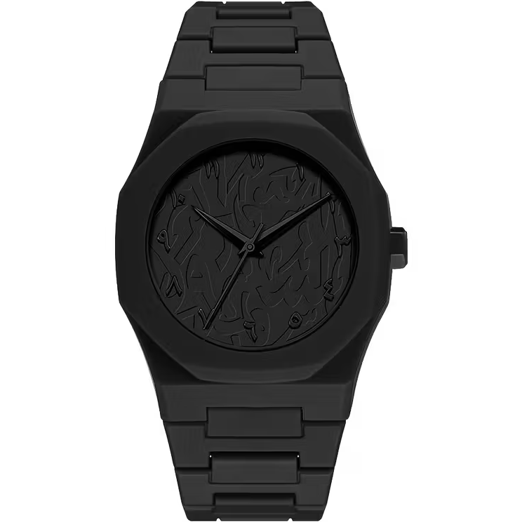 Luxe Horloge - Arabic Dial - Zwart