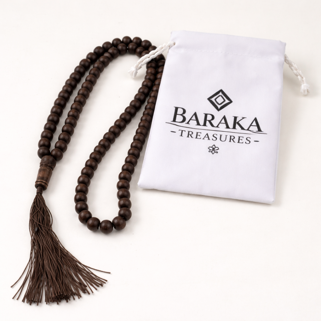 Houten Tasbih - 99 Kralen - Donkerbruin
