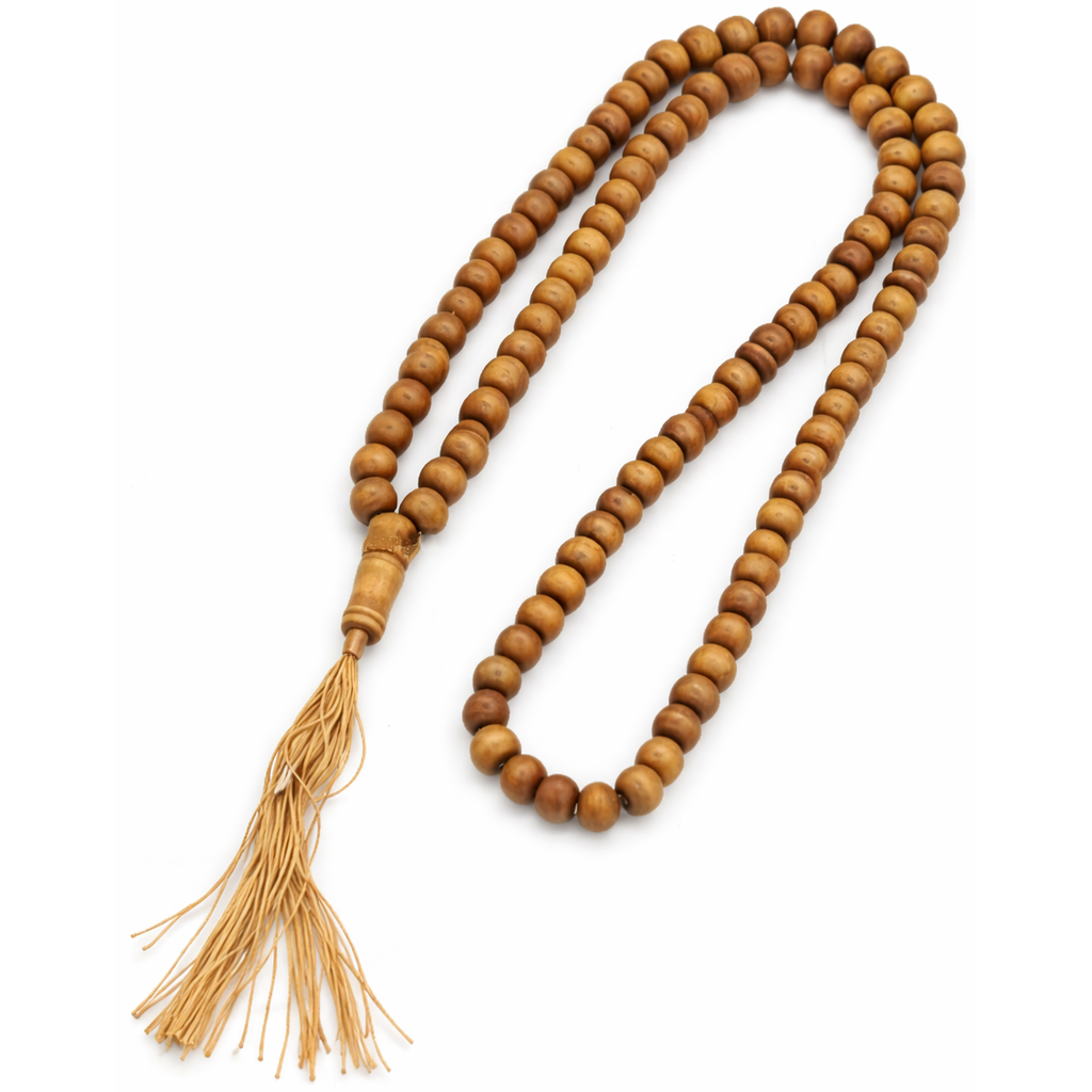 Houten Tasbih - 99 Kralen - Lichtbruin