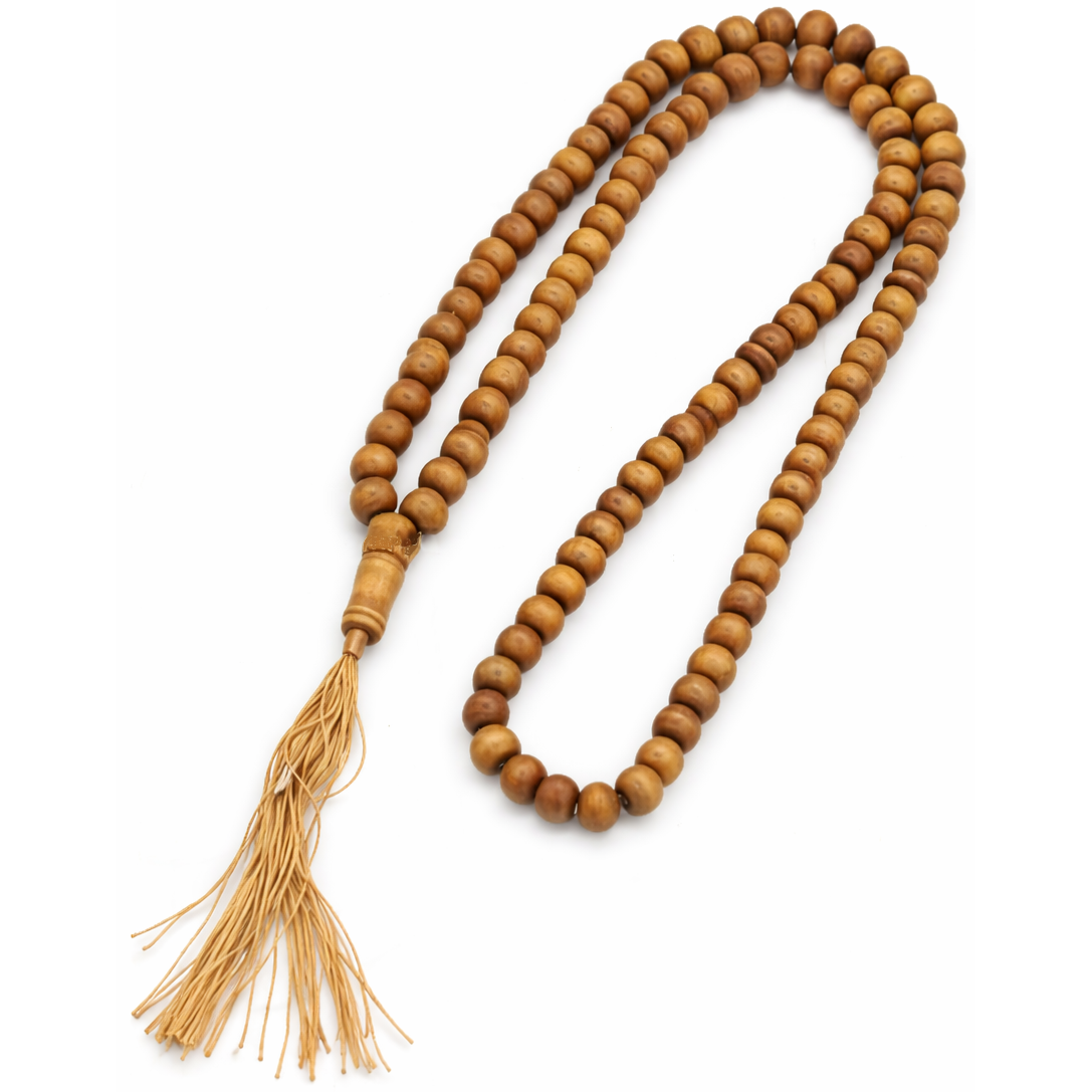Houten Tasbih - 99 Kralen - Lichtbruin