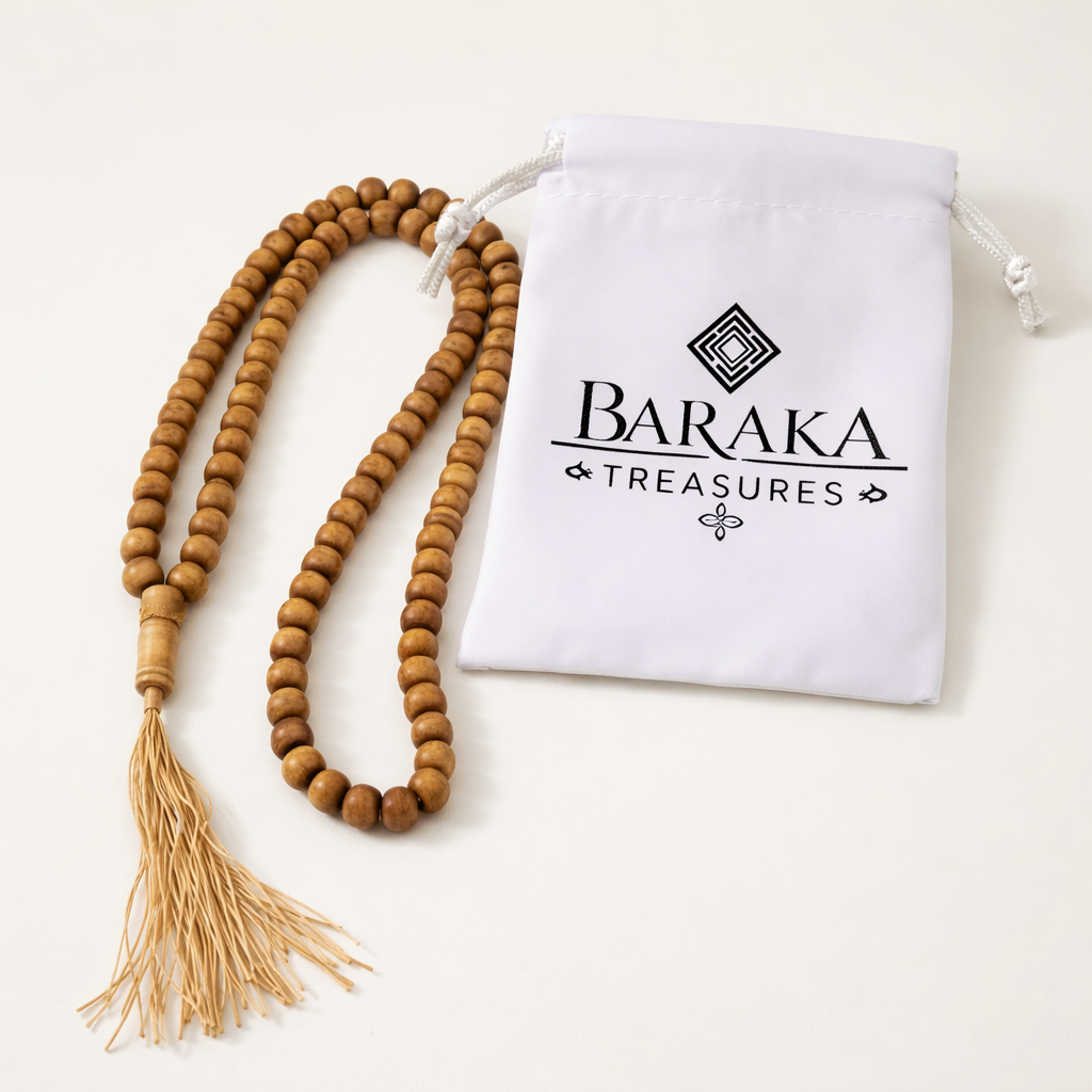 Houten Tasbih - 99 Kralen - Lichtbruin