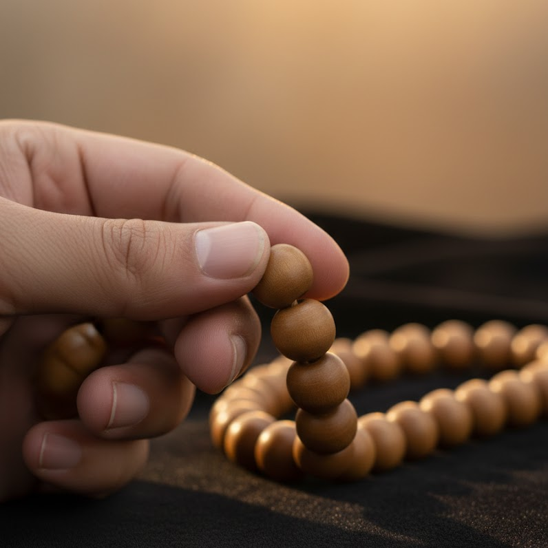 Houten Tasbih - 99 Kralen - Donkerbruin